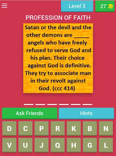 Catechism Quiz (Catholic Word Game) screenshot 7