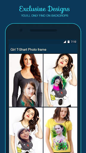 Girl T Shirt Photo Frame स्क्रीनशॉट 1