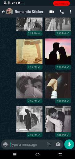 Romantic Stickers for WhatsApp : WAStickerApps screenshot 1