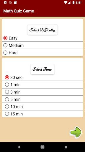 Math Quiz Game (Calculation) screenshot 1