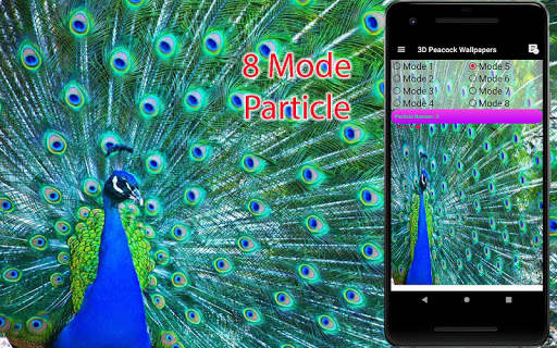 3D Peacock Live Wallpapers screenshot 11