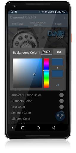 Diamond Ritz HD Watch Face Widget & Live Wallpaper screenshot 6