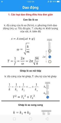 Tổng hợp Công Thức Vật Lý screenshot 2