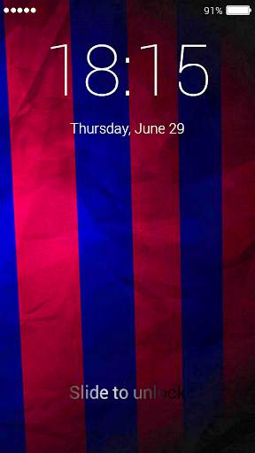 Barcelona Lock Screen 7 تصوير الشاشة