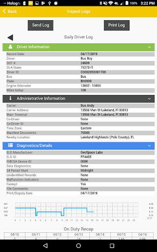Bus Driver Hours of Service EL screenshot 3