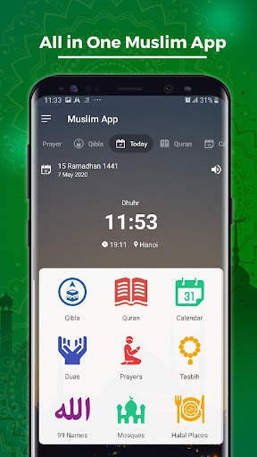 Muslim App: Prayer Time, Qibla Finder, Quran Audio screenshot 1