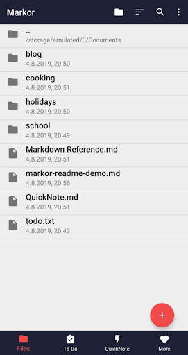 Markor: Edit Markdown offline screenshot 1