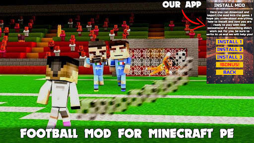 Football Mod in Minecraft MCPE screenshot 1