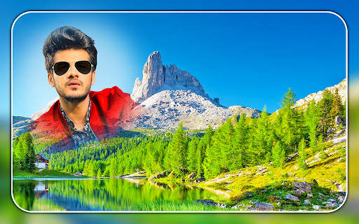 Mountain photo edit hill frame screenshot 2