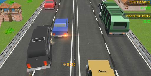 Blocky Cars Rush Drive screenshot 4