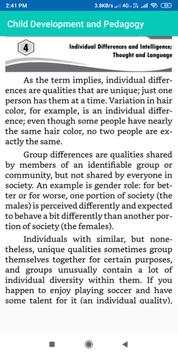 Child Development and Pedagogy screenshot 5