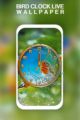 Bird Clock Live Wallpaper screenshot 2