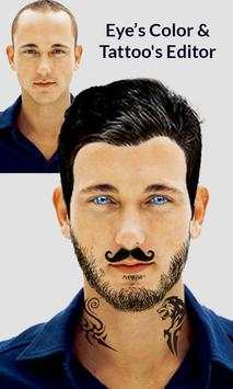 Man Mustache Beard Face Editor 1 تصوير الشاشة