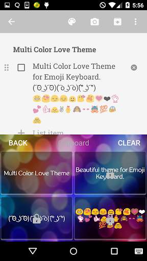 Multicolor Emoji Keyboard Skin скриншот 4