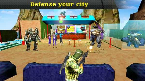 Clash of combat commando: Robot Action war 3D screenshot 5