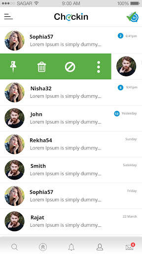 Check'In - Social App, Free Chat & Share Photos ! screenshot 3
