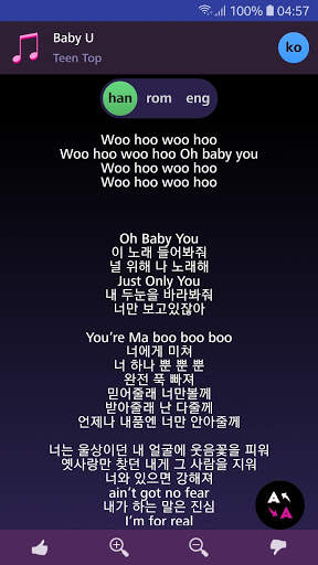 Lyrics for Teen Top (Offline) screenshot 3