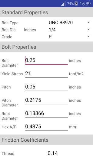 Torque Calculator screenshot 1