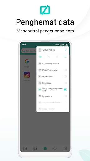 Mint Browser - Cepat. Ringan. Aman screenshot 6