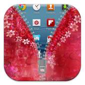 Love Heart Flowers Zipper Lock 1.0