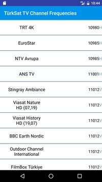 TürkSat TV Channel Frequencies screenshot 3