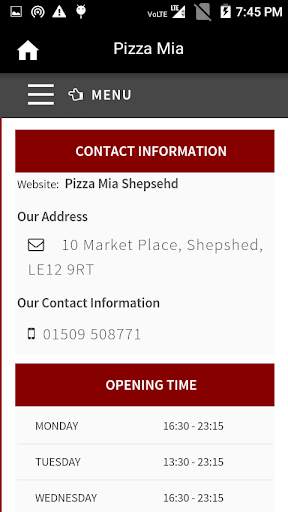 Pizza Mia, Shepshed screenshot 3