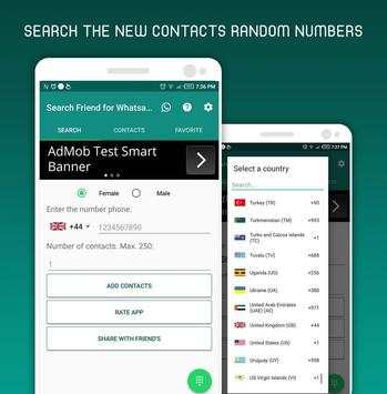 Friend Search for whatsapp - Chat Number 😍 screenshot 1