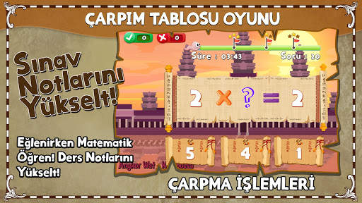 Çarpma - Çarpım Tablosu - Matematik Oyunu screenshot 4