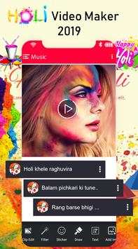 Happy Holi Video Maker screenshot 4