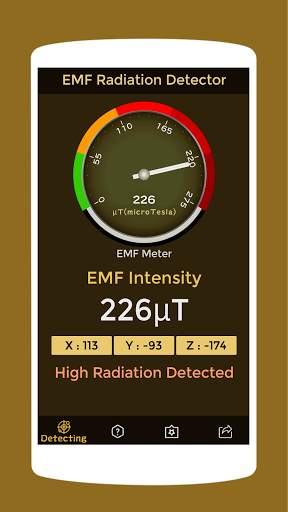 EMF Detector - Radiation Meter App screenshot 4