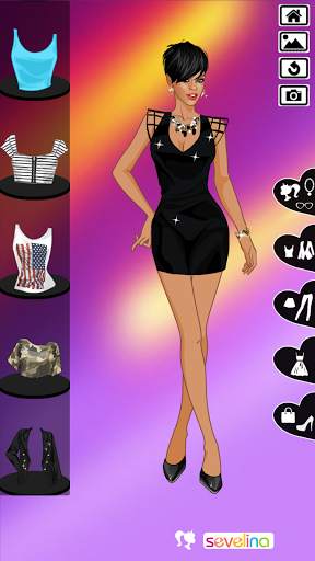 Rihanna Dress up game screenshot 4