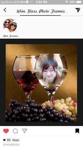 Wine Glass Photo Frame screenshot 4
