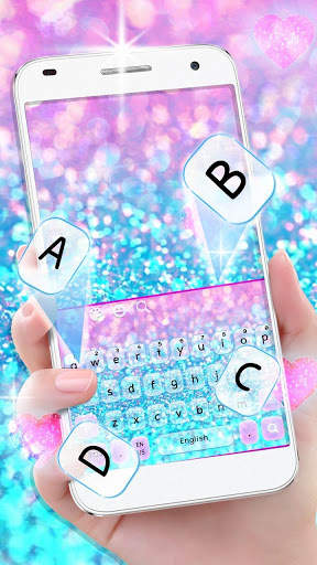 Glitter Keyboard Theme screenshot 1