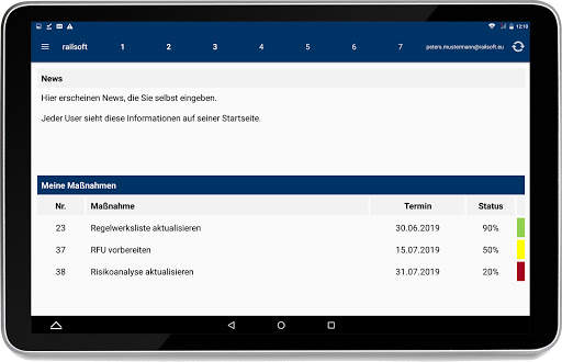 railsoft Mobile App Android screenshot 1