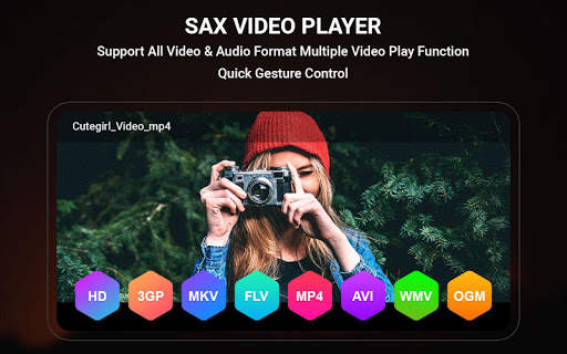 SAX Media Player - All Format HD Video Player 1 تصوير الشاشة