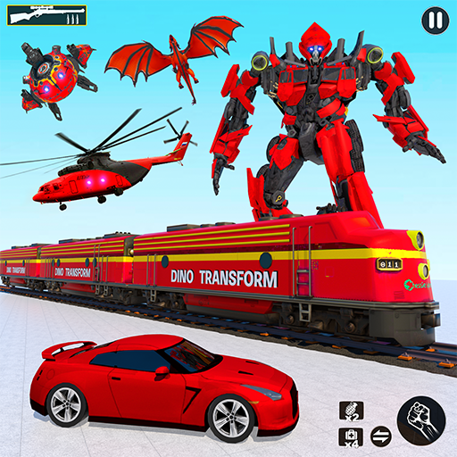 Dino Robot Transform Car Games icon