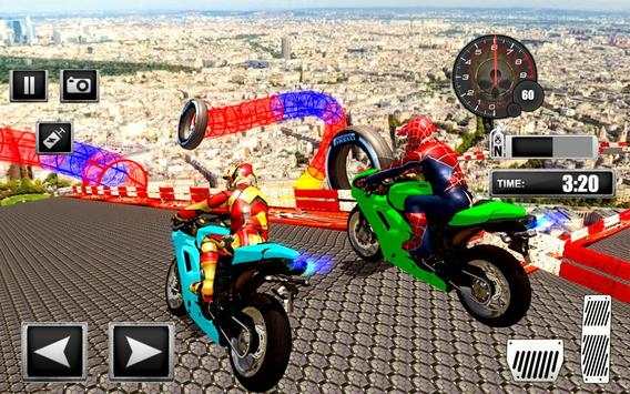 Fast Superhero Bike Stunt Racing screenshot 2