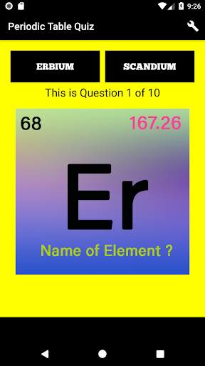 Periodic Table Quiz Chemistry Elements 2018 скриншот 4