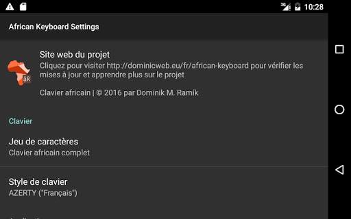 Clavier des langues africaines screenshot 12