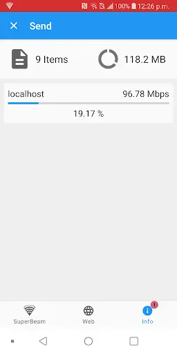SuperBeam | WiFi Direct Share скриншот 6