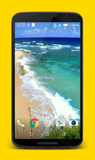 Waves on Beach Live Wallpaper screenshot 3