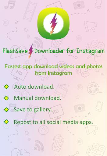Video Downloader for Instagram & IGTV - FlashSave screenshot 1
