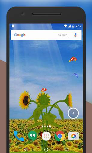 Sunflower 3D LiveWallpaper स्क्रीनशॉट 4