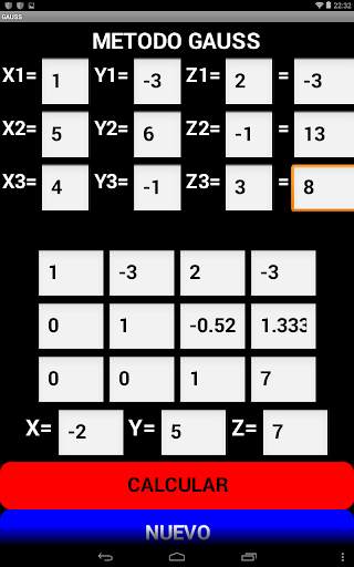 Solucion Ecuaciones 3X3 screenshot 2