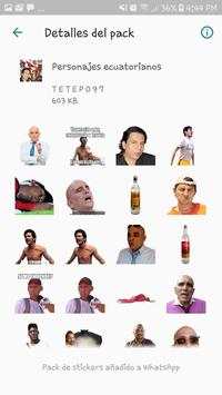 Stickers ecuatorianos 2.0 - WAStickerApps screenshot 8