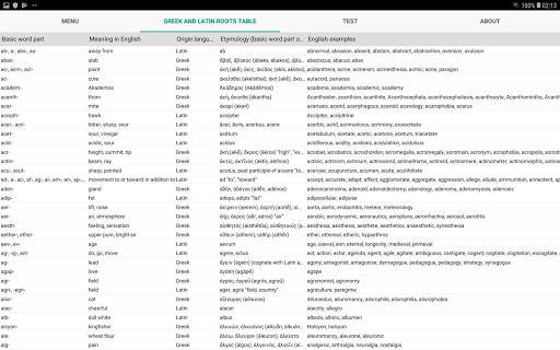 Greek and Latin roots finder screenshot 8