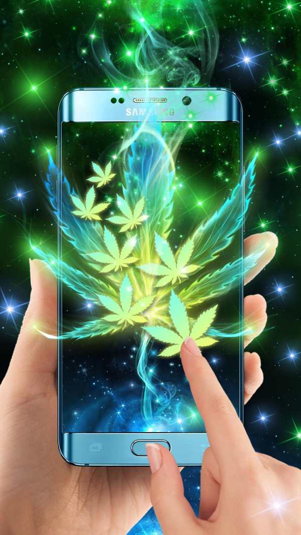 Neon Smoke Weed Live Wallpaper screenshot 2