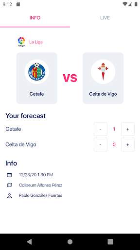 GameOn: predict soccer results screenshot 3