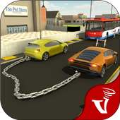 Chained Cars Rivals Racing Crazy Stunt Driver 3D logo