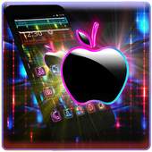 Black Neon Apple Launcher Theme 1.1.1